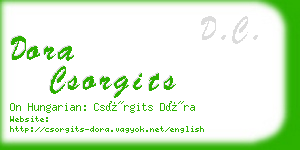 dora csorgits business card